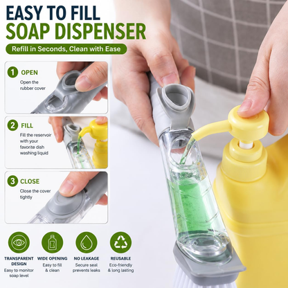 Kitchen Cleaning Scrubber Brush for Dishes (Pack of 2)