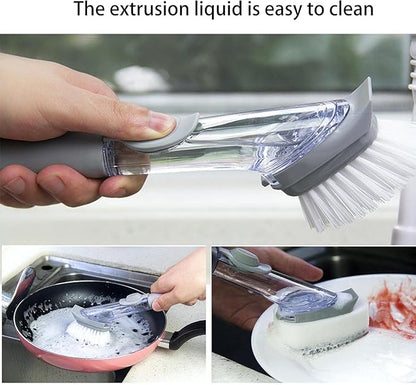 Kitchen Cleaning Scrubber Brush for Dishes (Pack of 2)