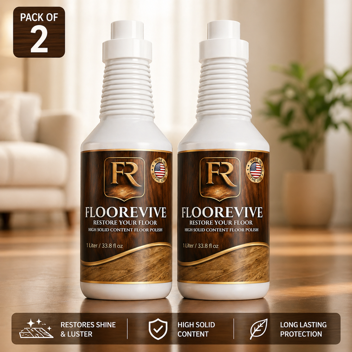 Floorevive Professional Floor Restorer (Pack Of 2)