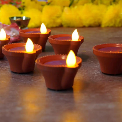 Water Sensor Diya Set (Pack Of 6)